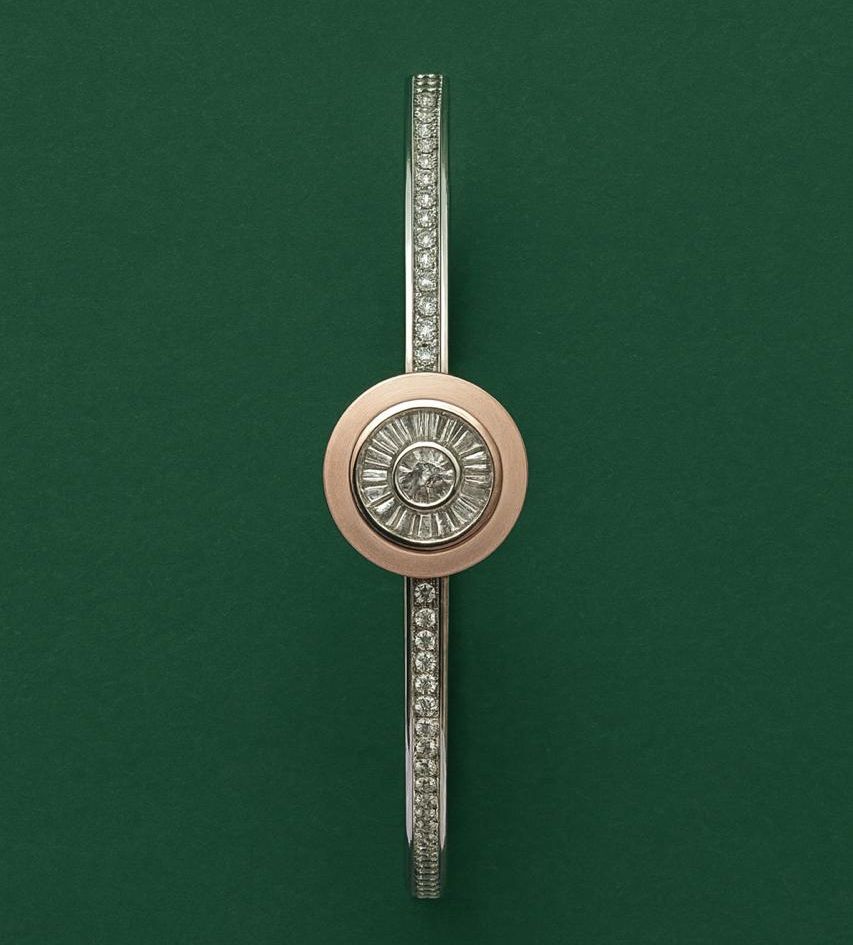 Blush Elegance Diamond Bangle