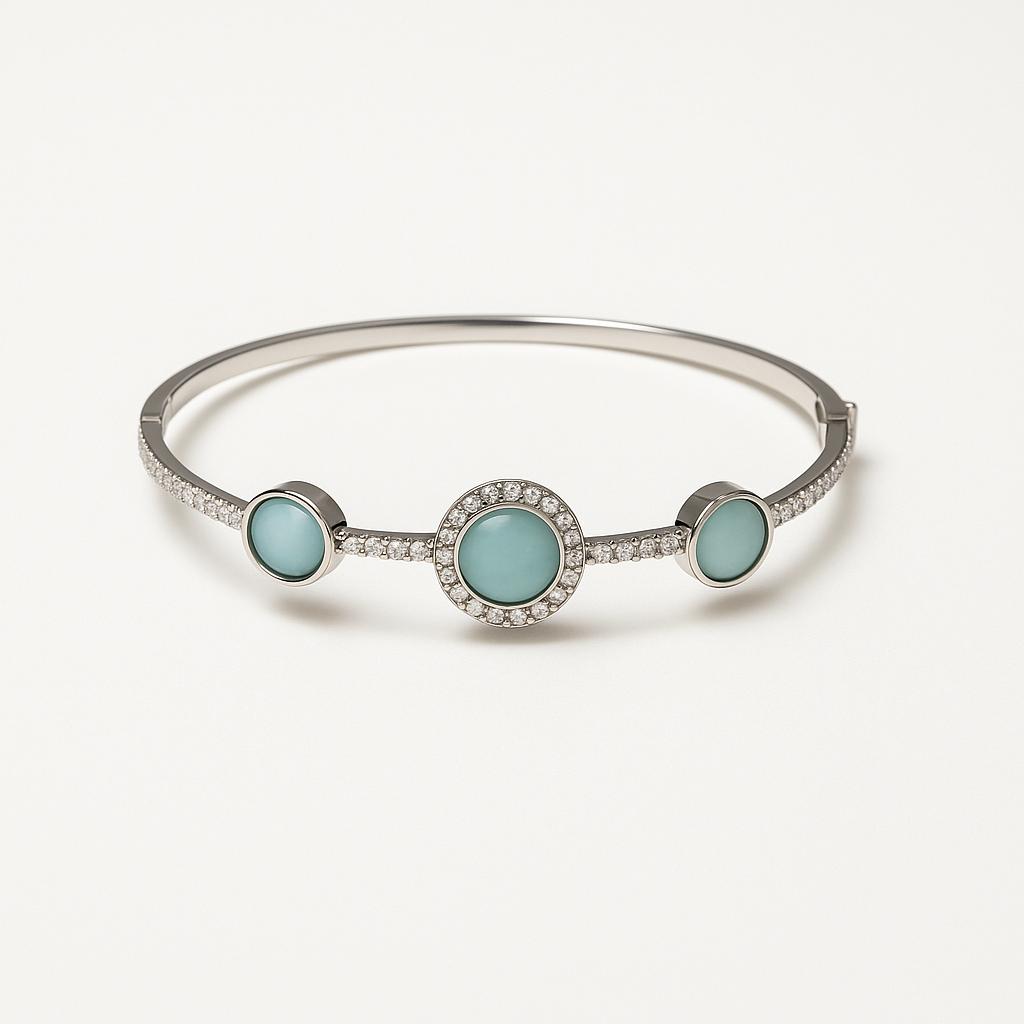 Silver Triple Aura Kada – 92.5 Sterling Silver