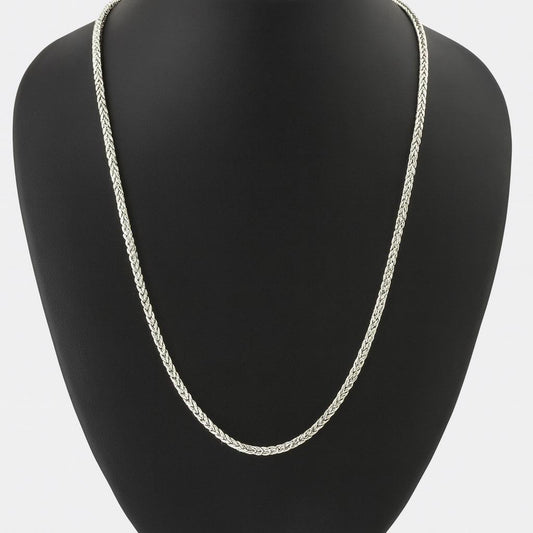 Sterling Silver Men's Rope chain Elegant Daily Wear Necklace