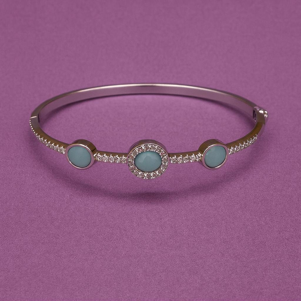 Silver Triple Aura Kada – 92.5 Sterling Silver